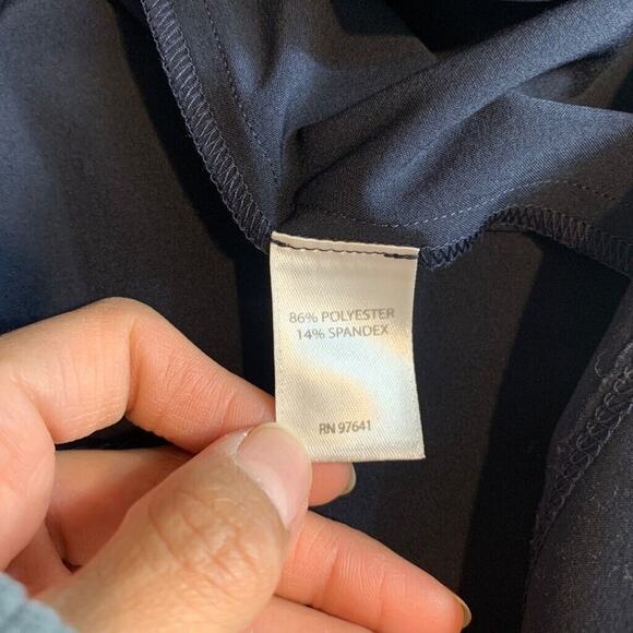 J Jill Tank Dress Womens ST Small Tall Navy Fit On The Go Racerback Sleeveless - Picture 9 of 12